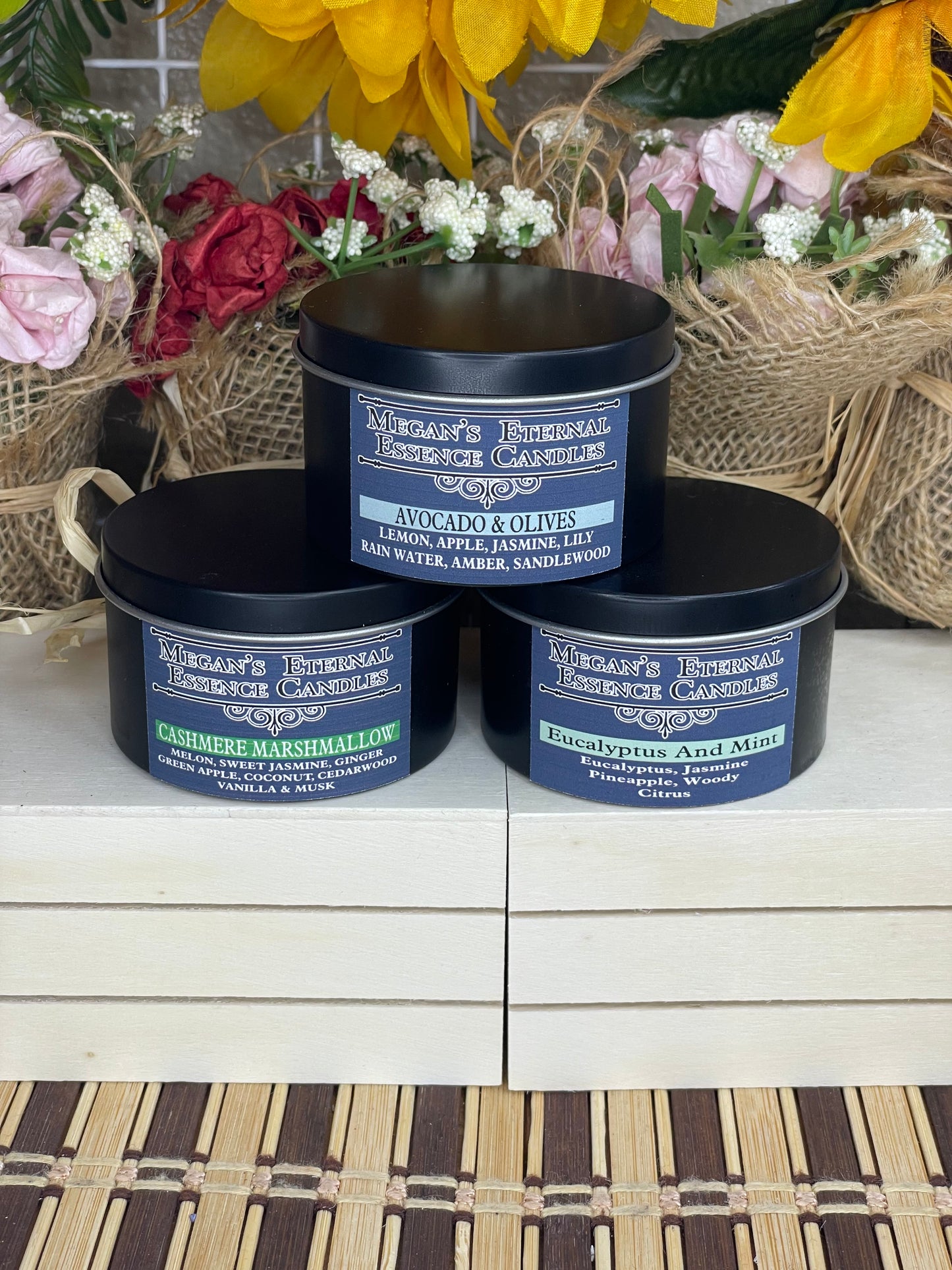 4 OZ. TIN CANDLES