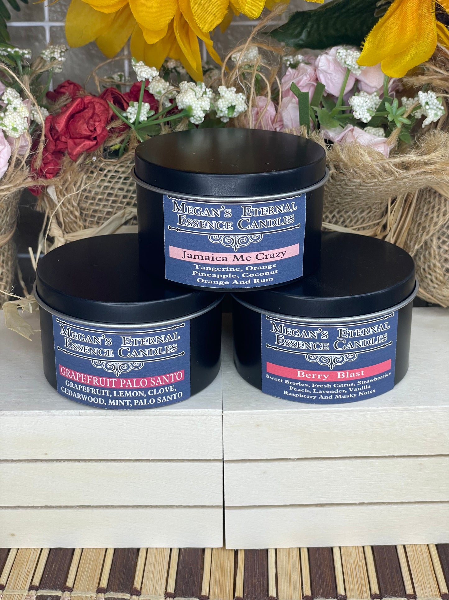 4 OZ. TIN CANDLES