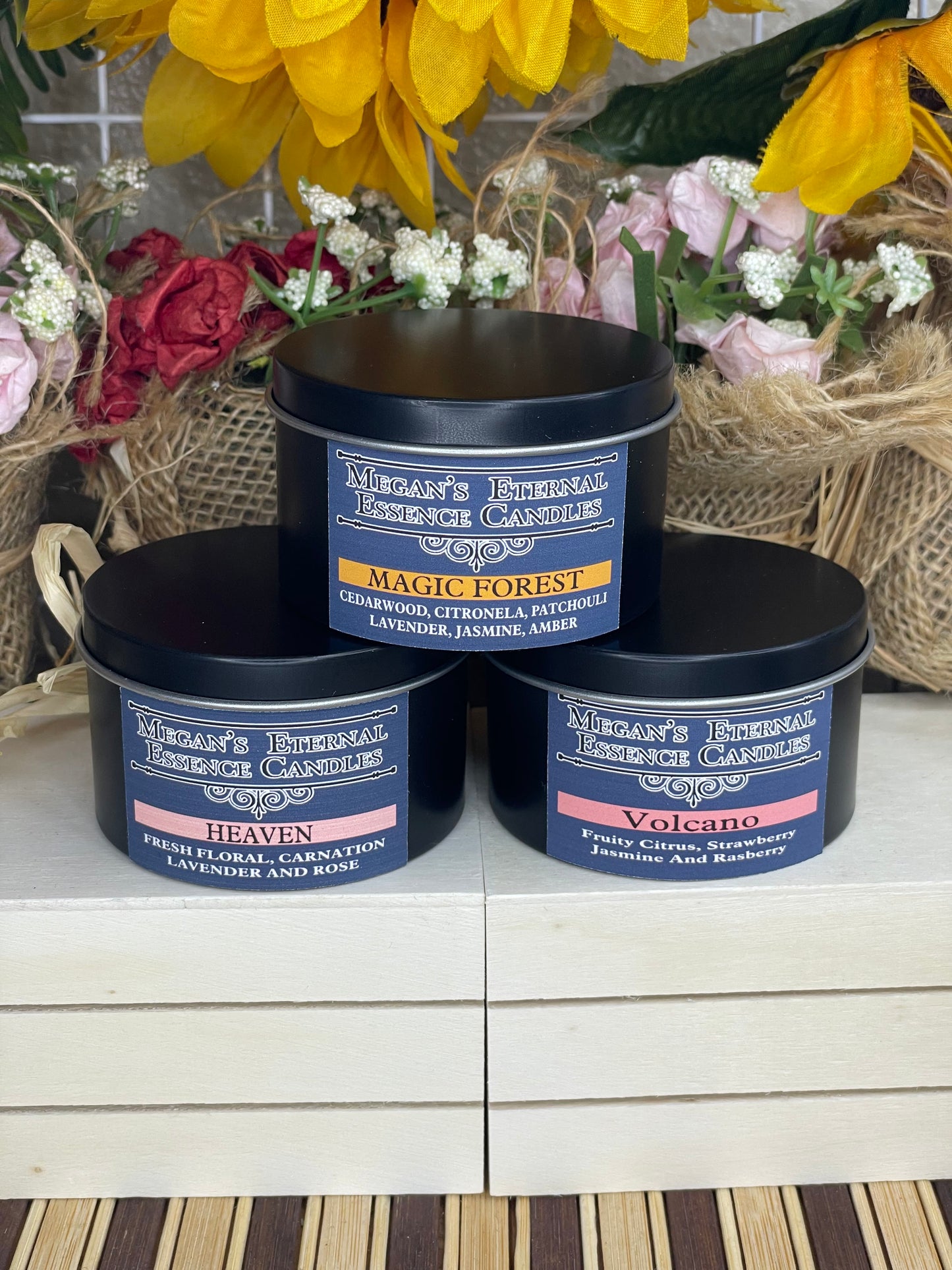 4 OZ. TIN CANDLES